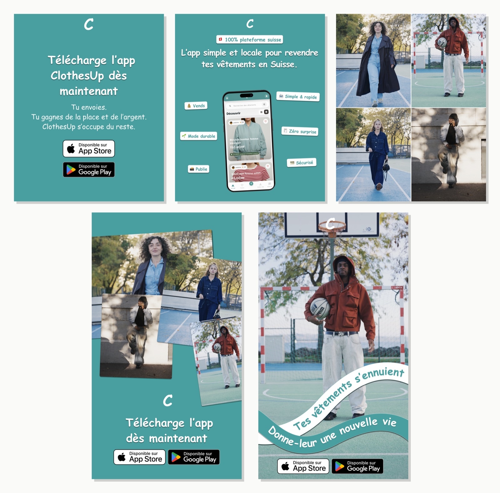 ClothesUp · Test créatif intensif