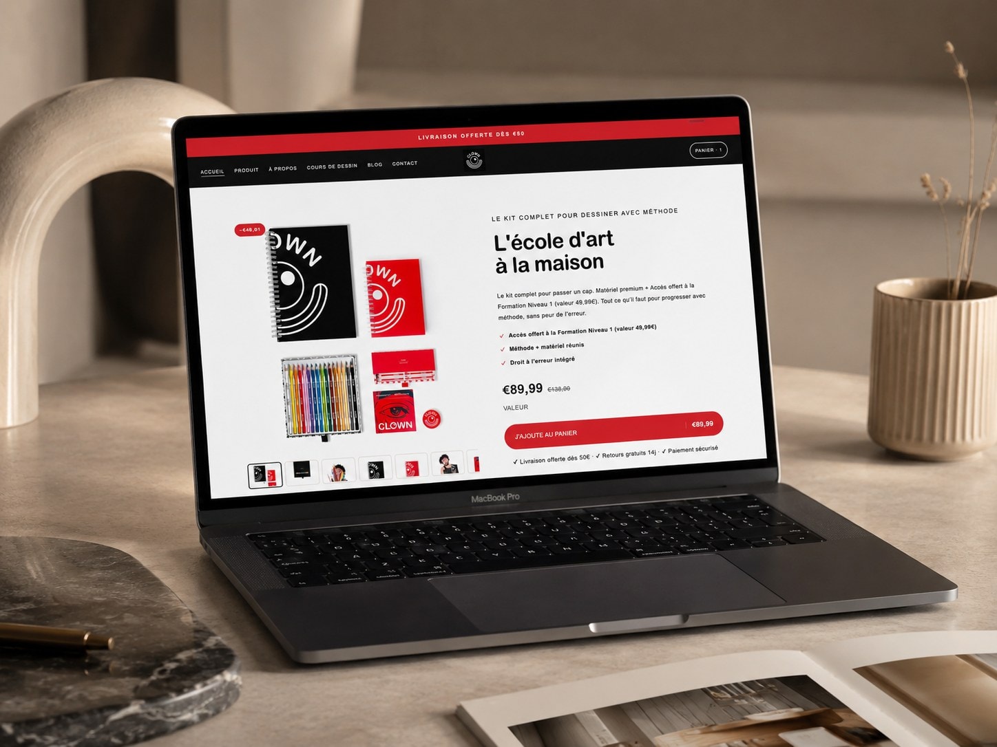 Illustration — E-commerce · Shopify