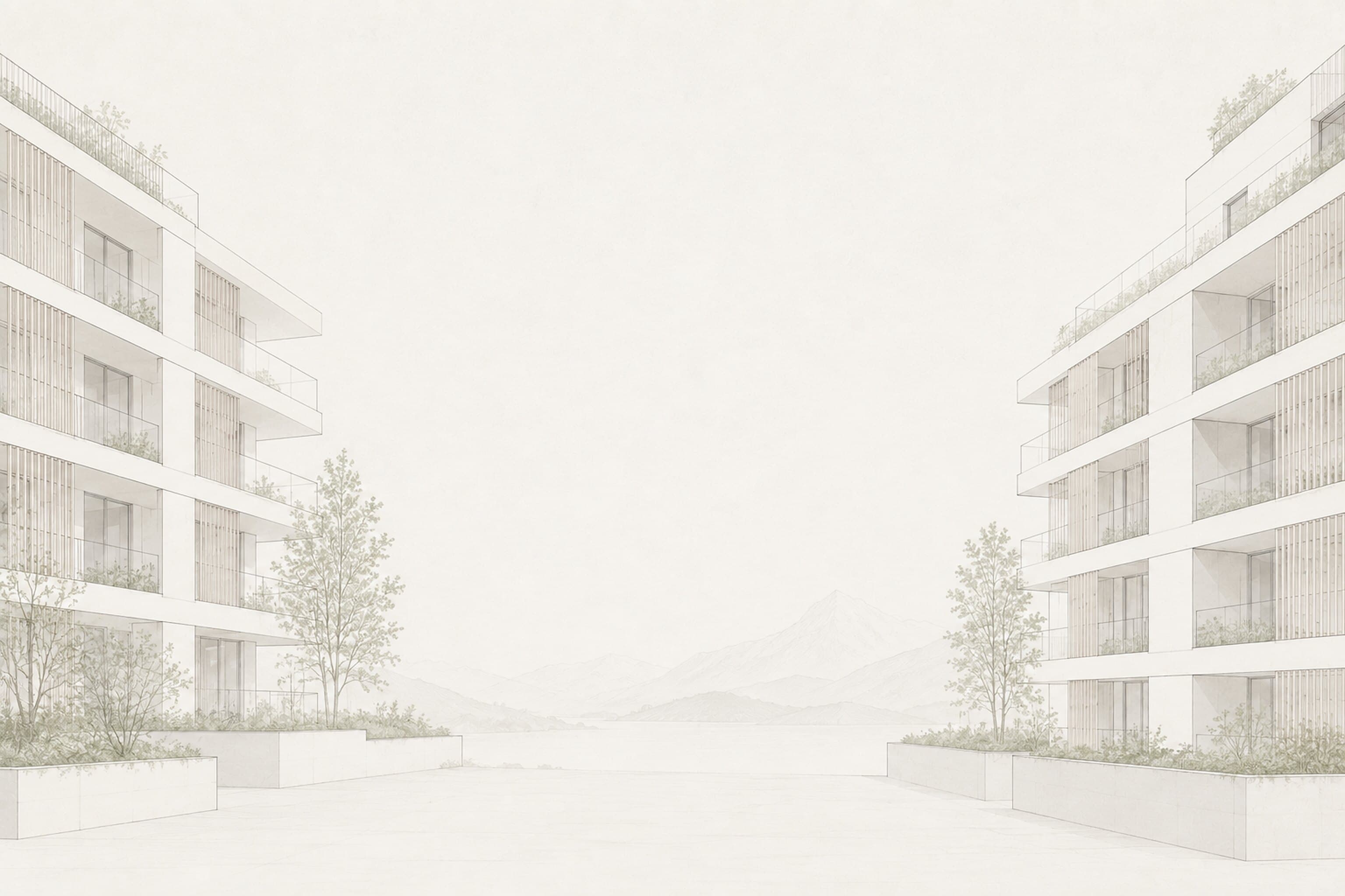 Visuel d’un programme immobilier neuf en Suisse romande, illustrant une campagne Meta Ads pour trouver des acheteurs PPE