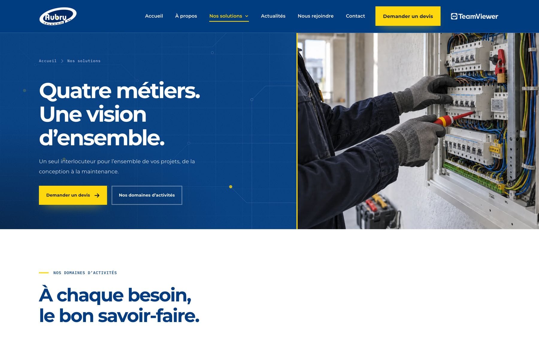 Aubry Telecom · production 4